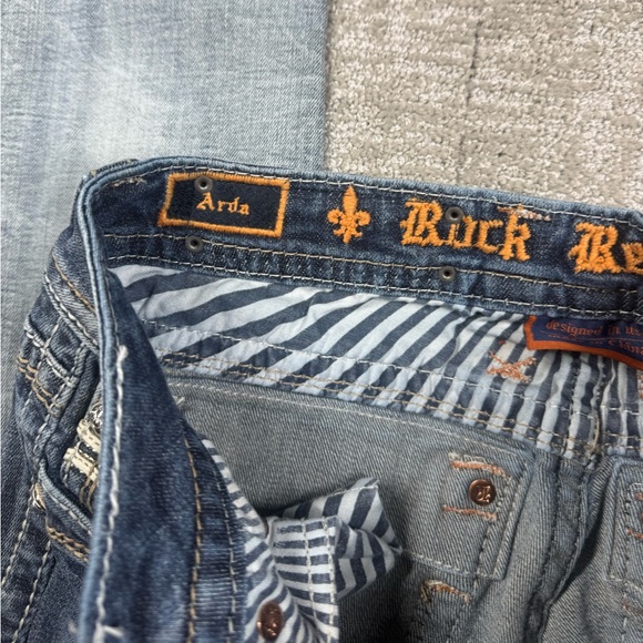 Rock Revival Arda Distressed Skinny Jean Women Size 25 - Picture 5 of 8